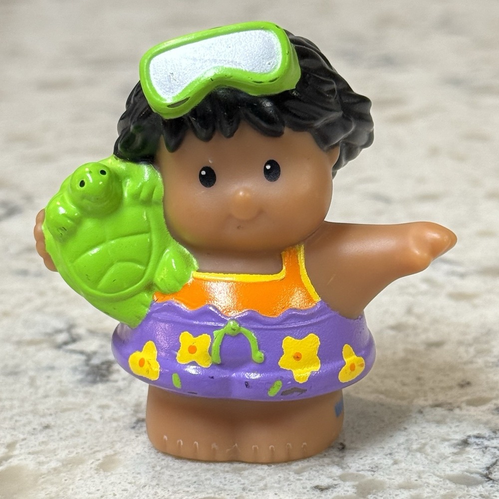 Fisher Price Little People Roberto Swimmer Vacation Tourist Tropical 2007 2010